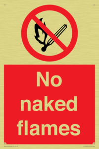 No naked flames